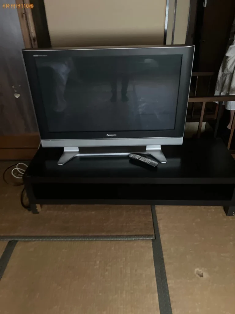 【鳥取市今町】セミダブルマットレス、テレビ、タンス、PC等の回収