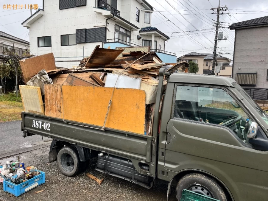【日高市】冷蔵庫、木材、物置等の回収・処分ご依頼　お客様の声