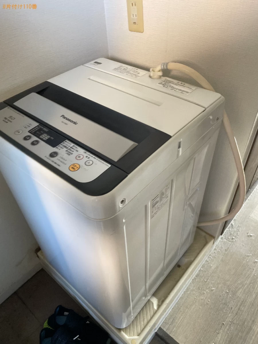 【湖南市】六人用ダイニングテーブル、冷蔵庫、洗濯機、椅子等の回収