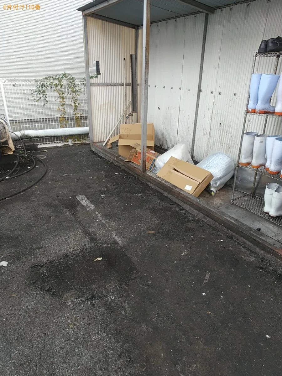 【福山市沖野上町】マットレス付きセミダブルベッドの回収・処分