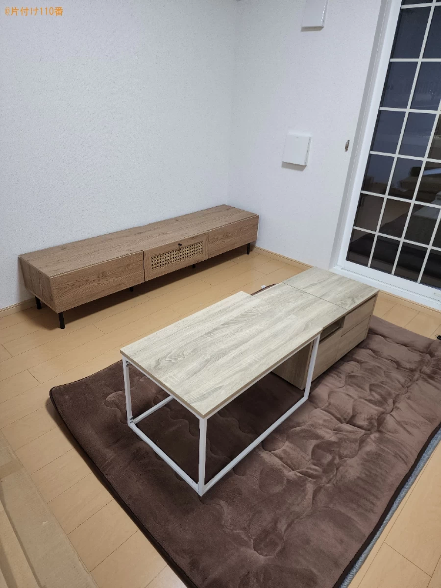 【北九州市若松区】食器棚、テレビ台、テーブルの組み立て作業ご依頼