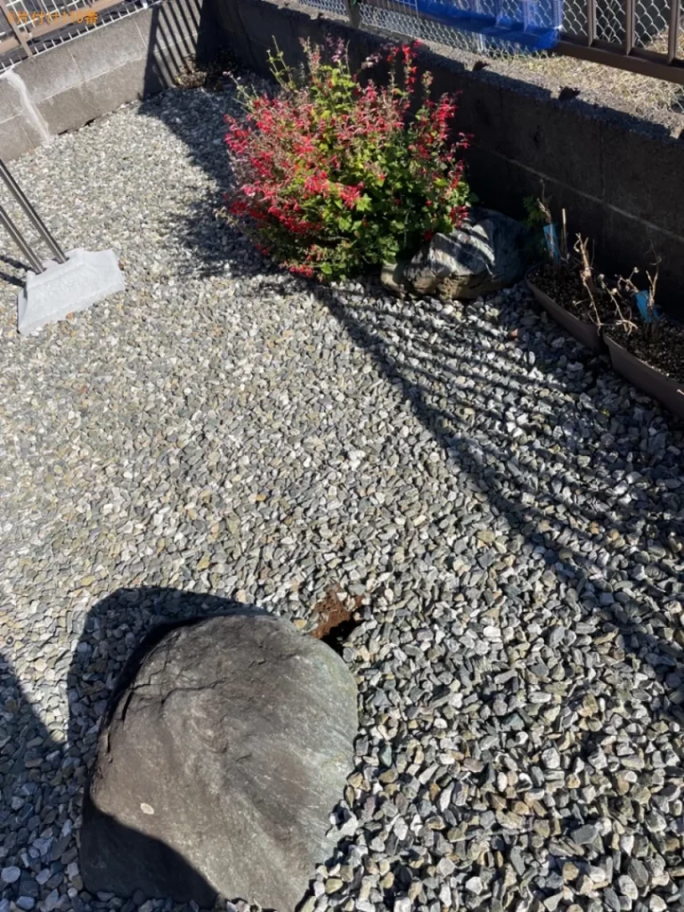 【牧之原市】庭石の回収・処分ご依頼　お客様の声