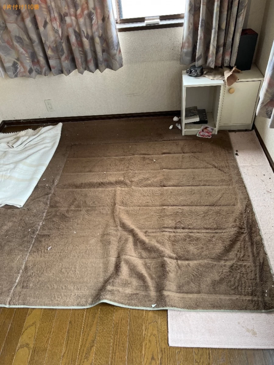 【田川郡福智町】マットレス付きダブルベッド、鏡台等の回収