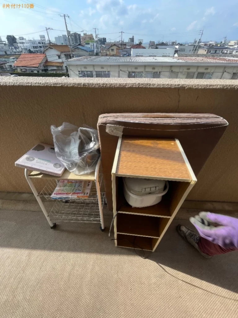 【岡山市南区】ウレタンマットレス、カラーボックス、体重計等の回収