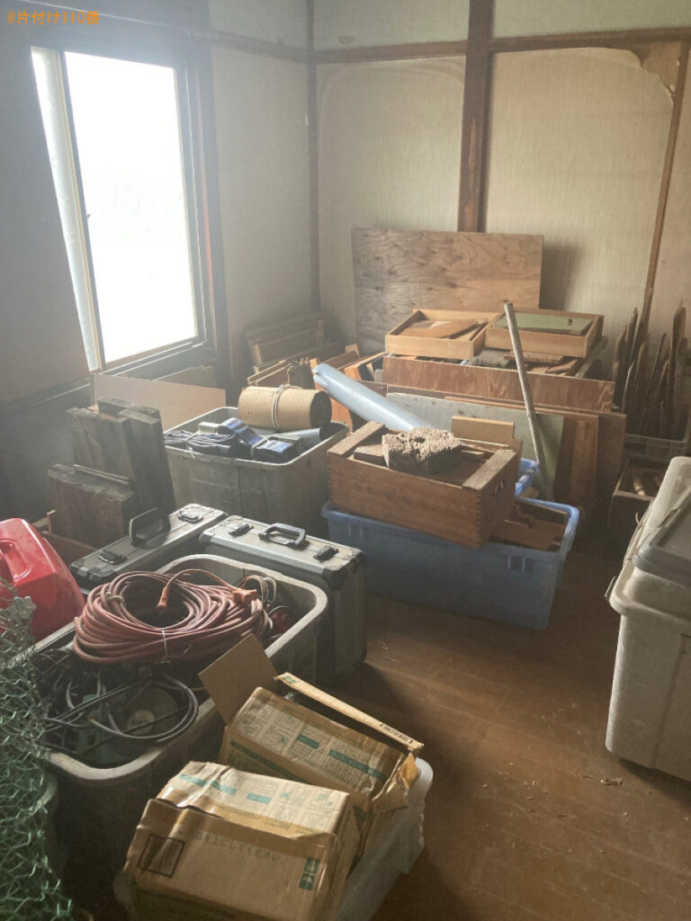 【静岡市】大工道具、工具、木材等の回収・処分ご依頼　お客様の声