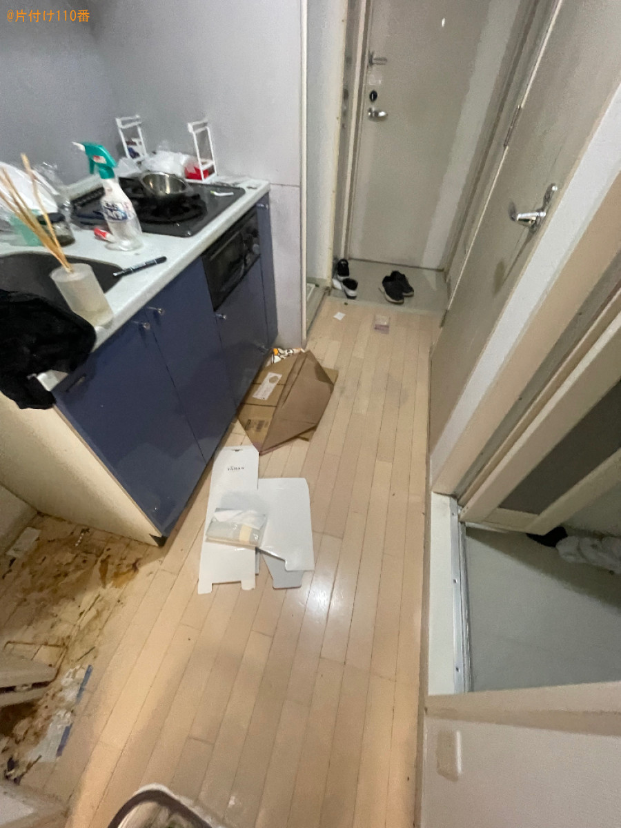 【新宿区】一般ゴミの回収とフローリングクリーニングご依頼