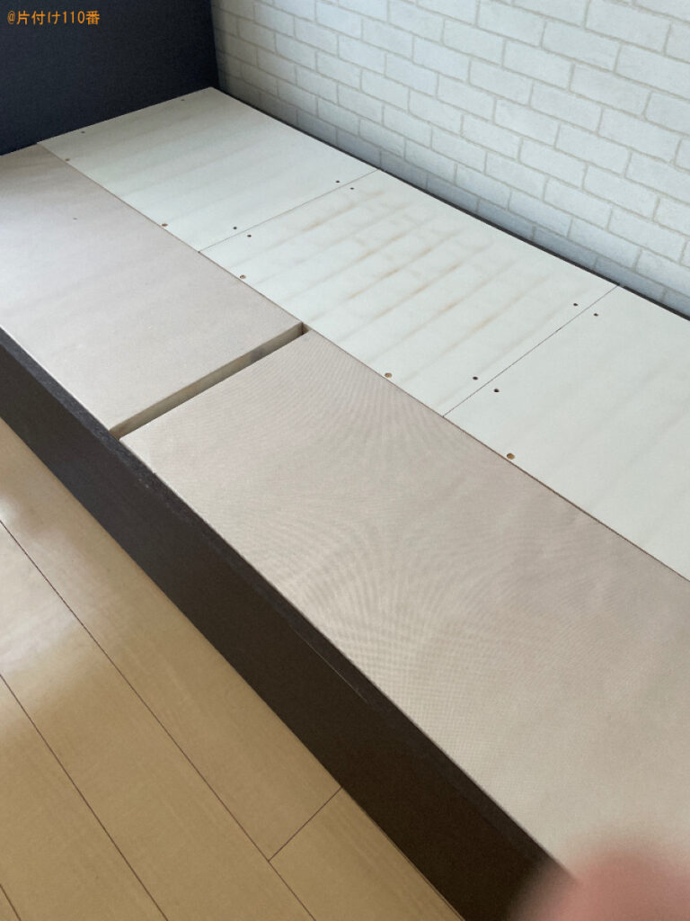 【青森市】マットレス付きシングルベッドの回収・処分ご依頼