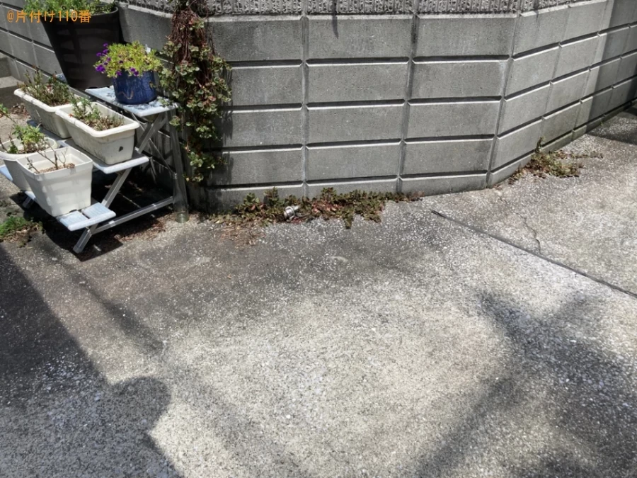 【鹿児島市】シングルベッド、照明器具、布団、すのこ等の回収・処分