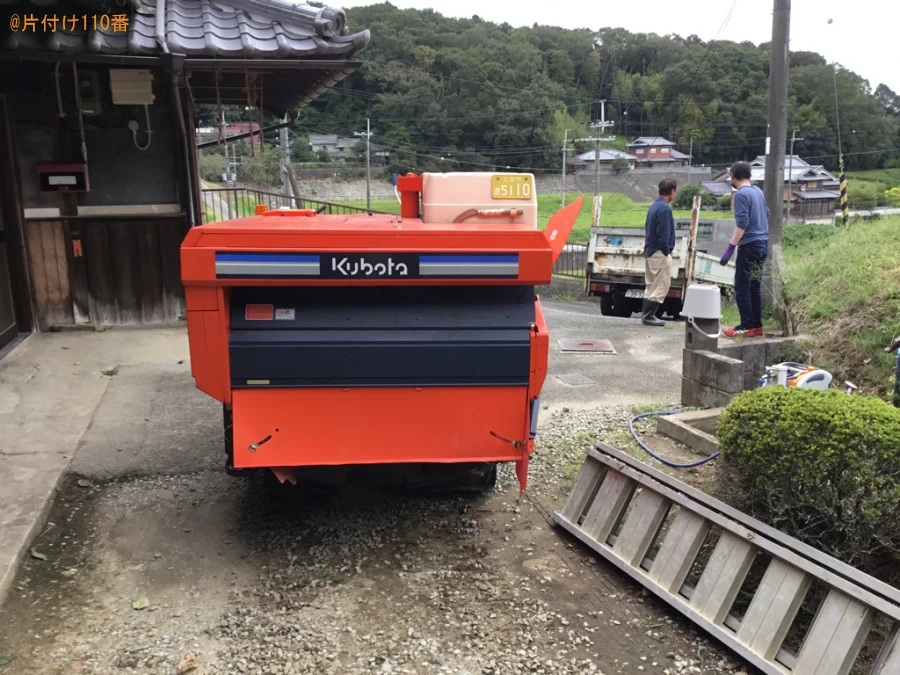 【三田市】コンバインの回収・処分ご依頼　お客様の声