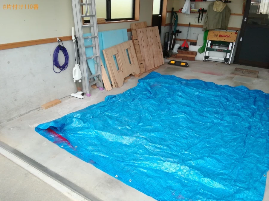 【魚津市経田西町】マットレス付きシングルベッド等の回収・処分