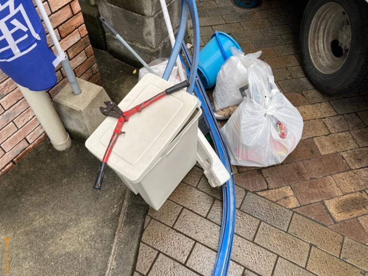 【鹿児島市上之園町】ベランダの清掃とベランダにある不用品の回収