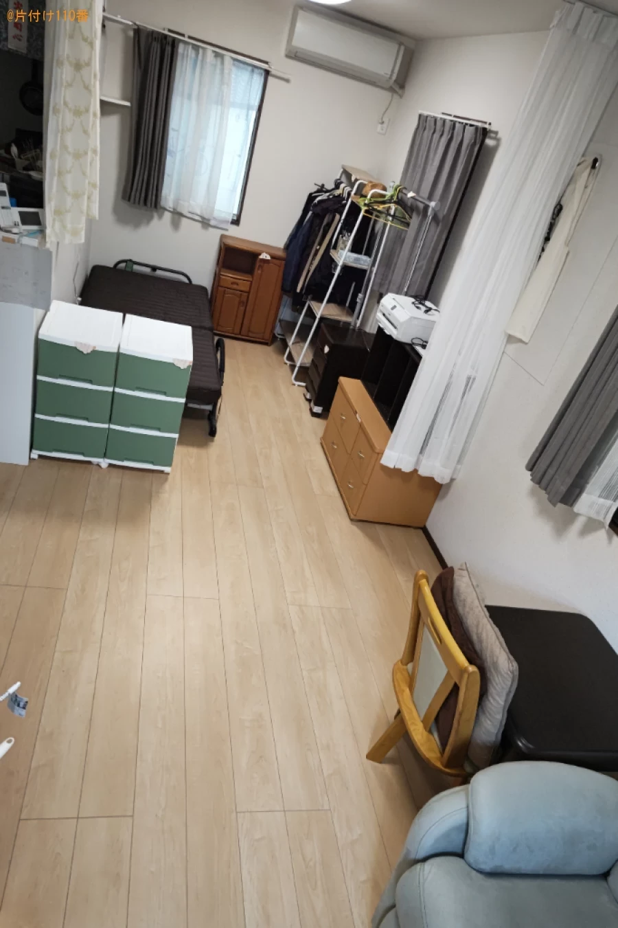 【橿原市上品寺町】10畳の部屋の家具の配置がえと不用品回収作業