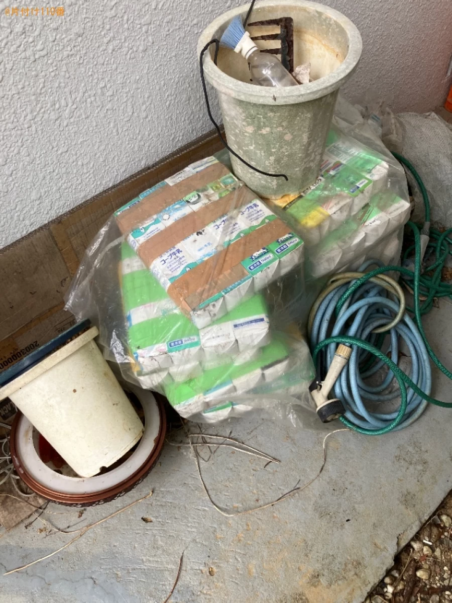 【名護市】衣類乾燥機、ダンボール、プランター、ホース等の回収