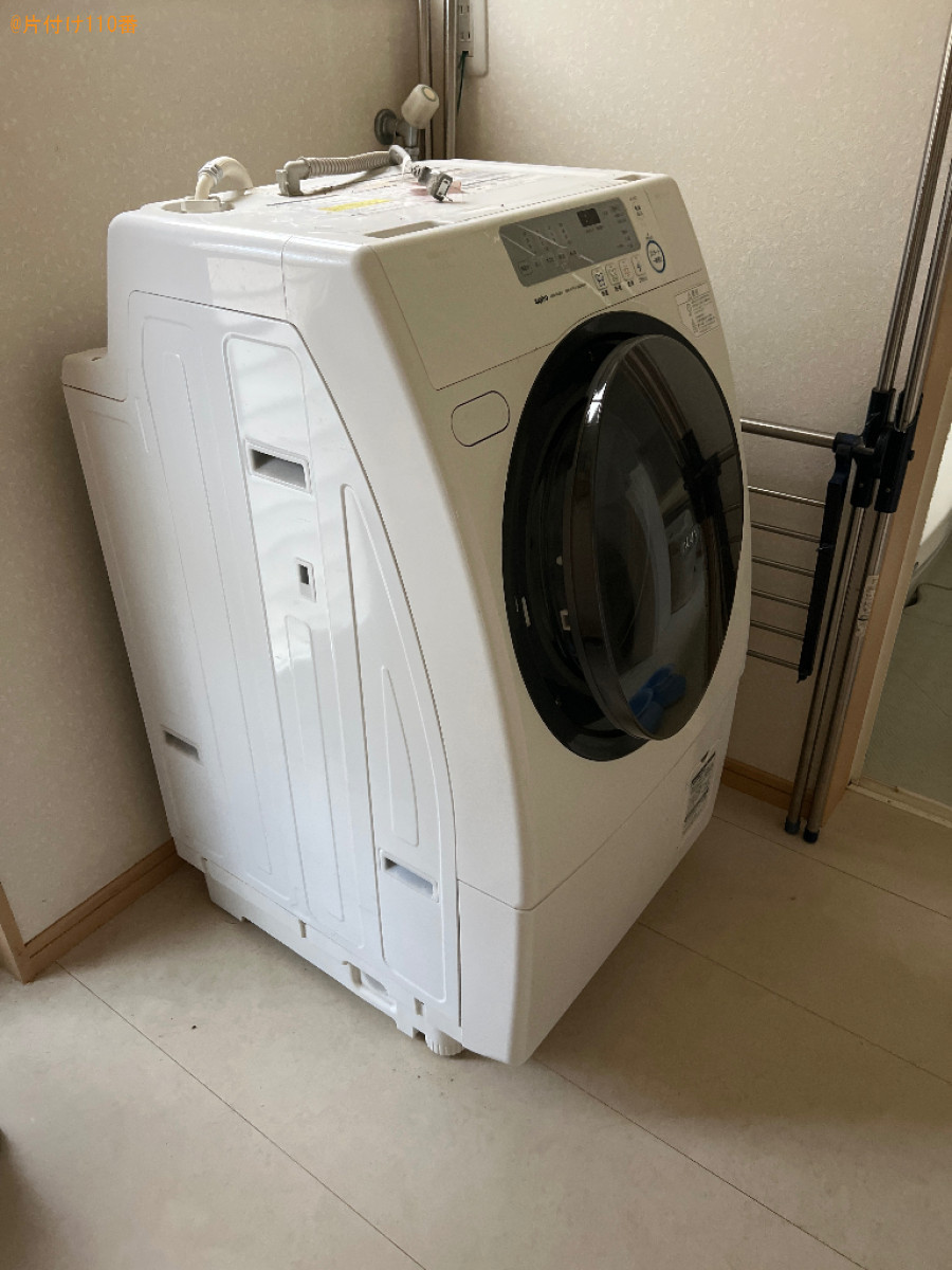 【美作市】マットレス付きダブルベッド、洗濯機、ソファー等の回収