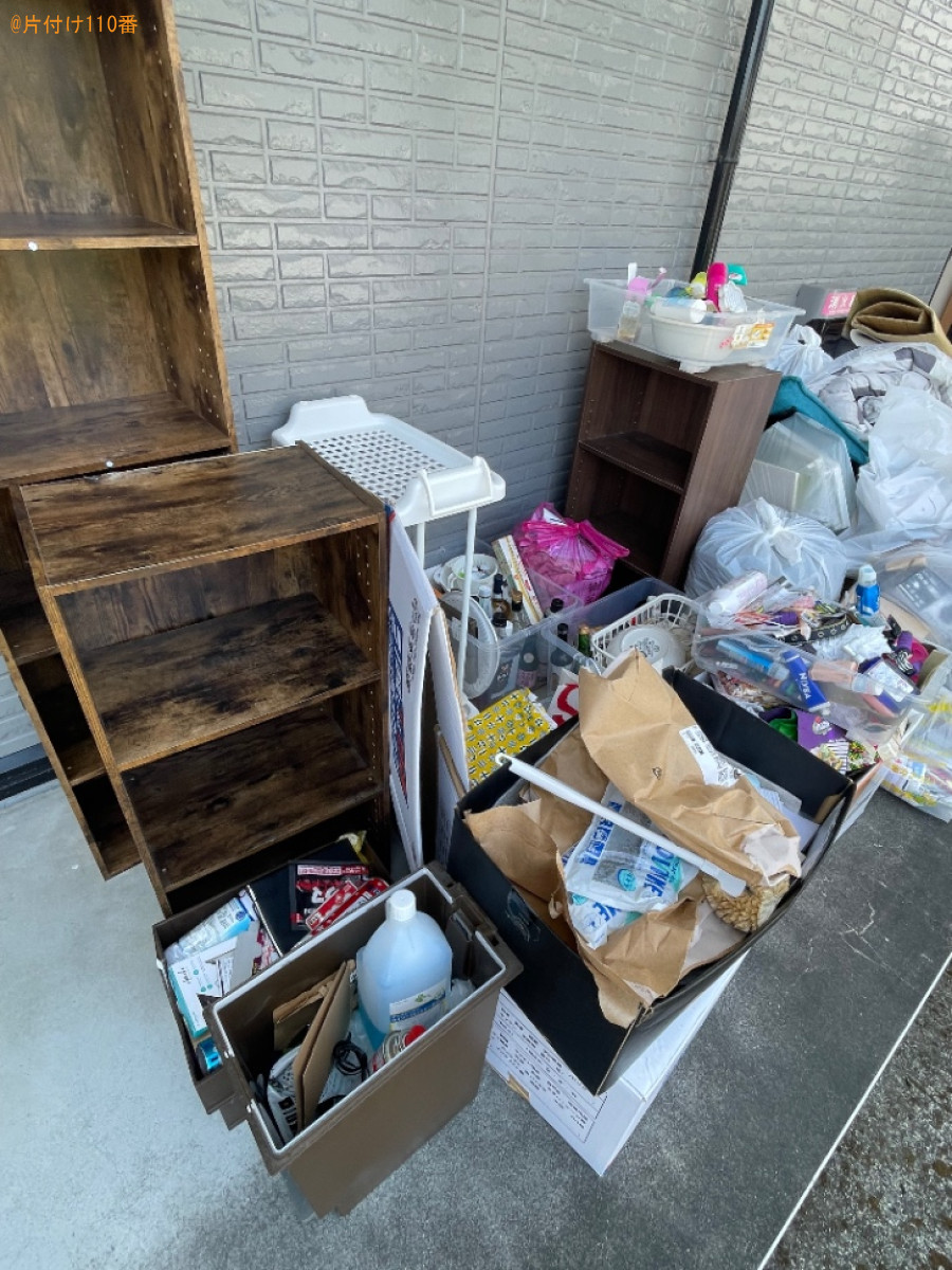 【菊川市】マットレス付きシングルベッド、カラーボックス等の回収