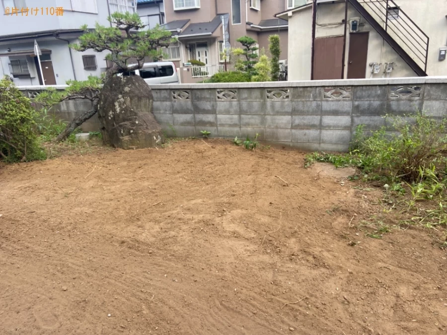 【日高市】庭石の回収・処分ご依頼　お客様の声