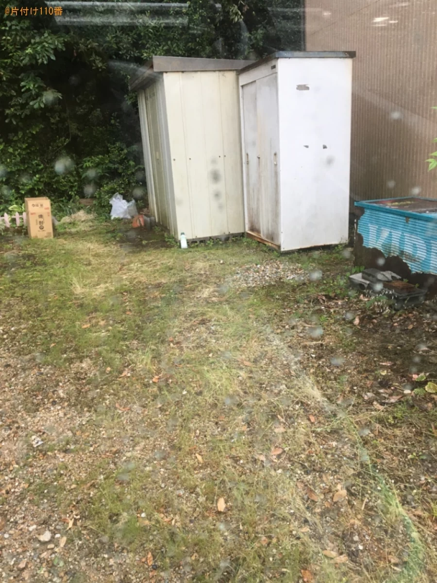 【岐阜市】ヒーター、コンクリート、灯油缶、収納ボックス等の回収