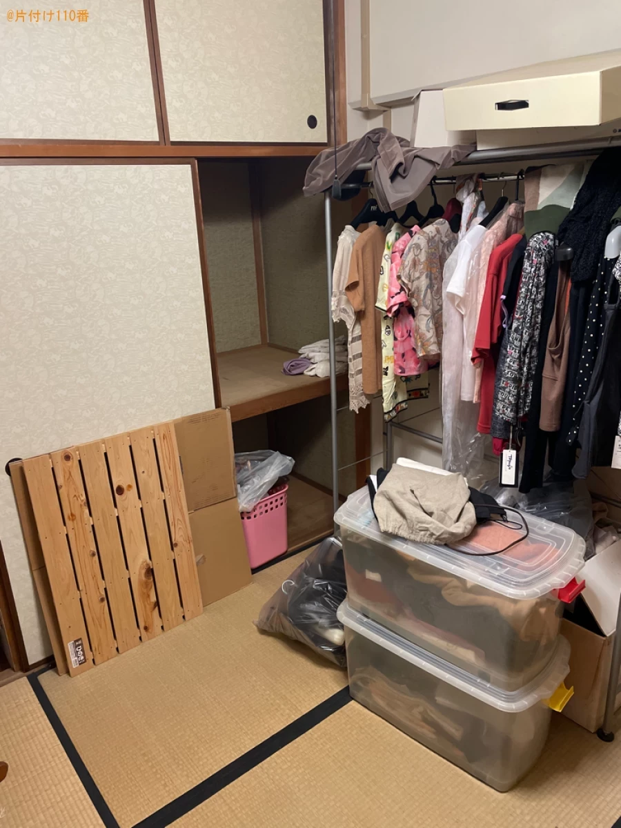 【大阪市】クローゼット、本、雑貨、衣類、仏壇、神棚等の回収・処分