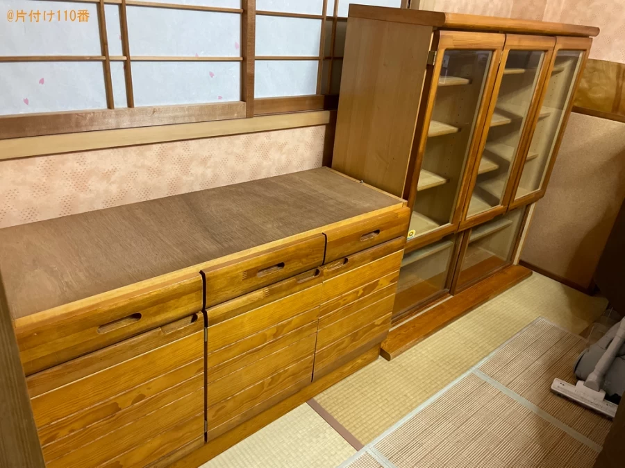 【堺市北区】タンス、物置、食器棚等の回収・処分ご依頼　お客様の声