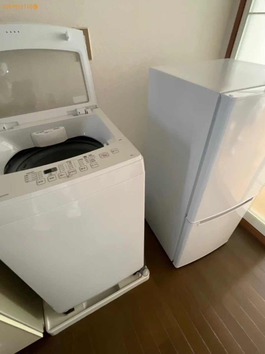 【青森市】マットレス付きシングルベッド、洗濯機、冷蔵庫の回収