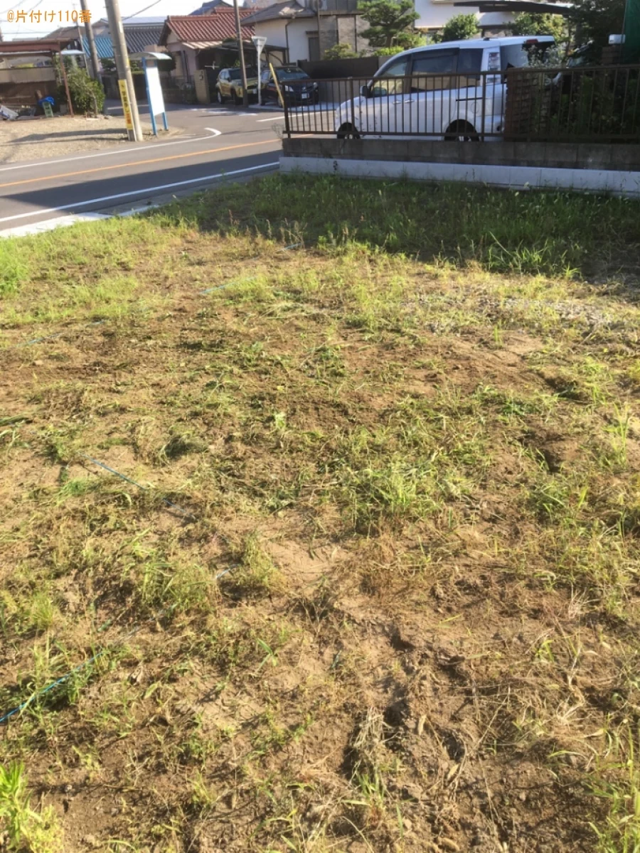 【江南市山尻町】草刈り後の草の回収・処分ご依頼　お客様の声