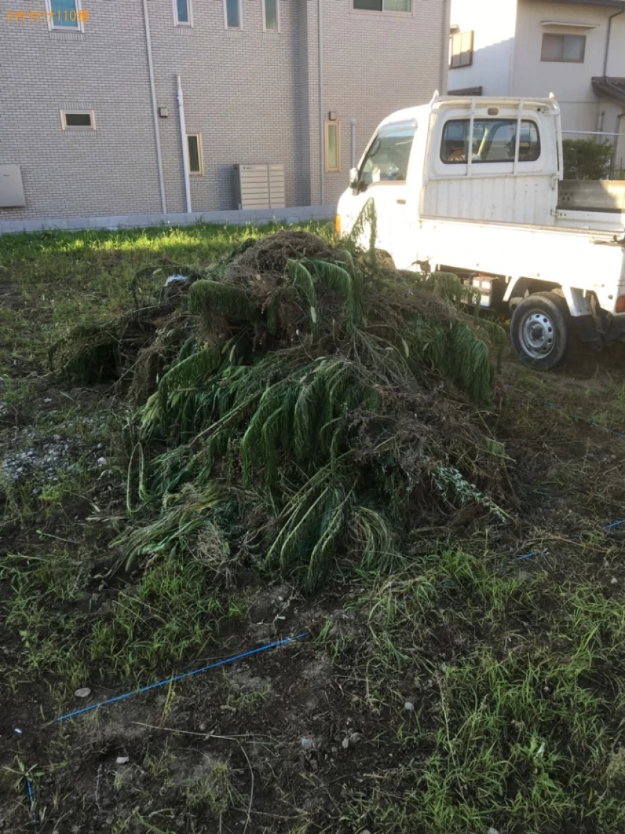 【江南市山尻町】草刈り後の草の回収・処分ご依頼　お客様の声
