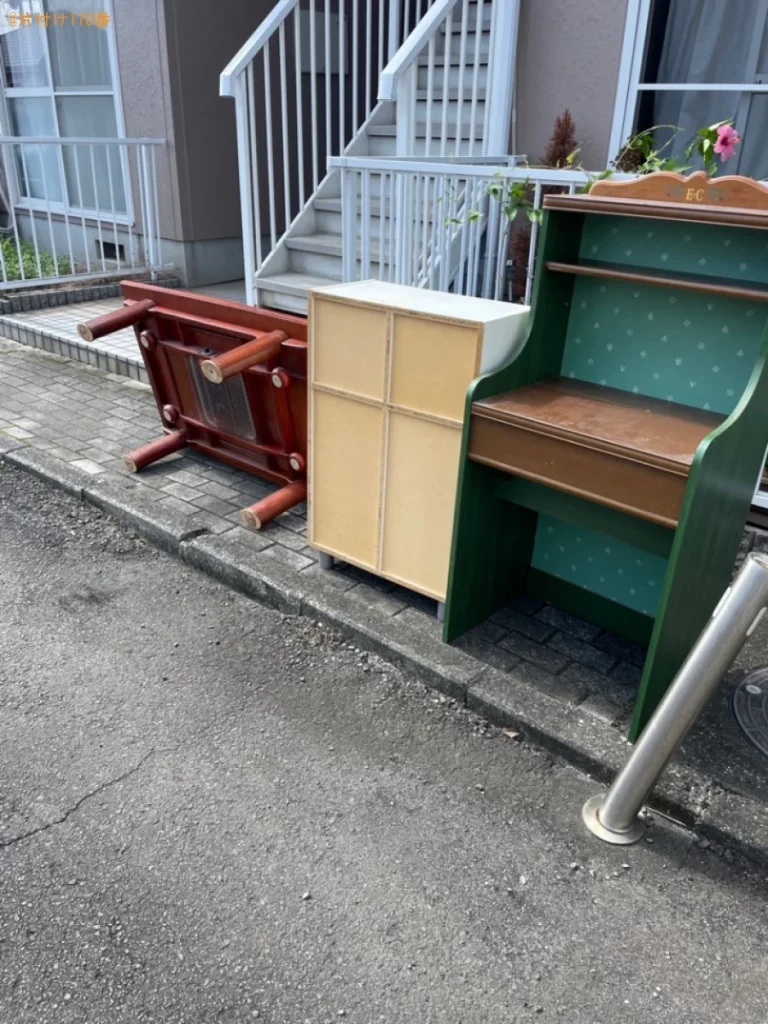 【島田市】こたつ、本棚、鏡台の回収・処分ご依頼　お客様の声