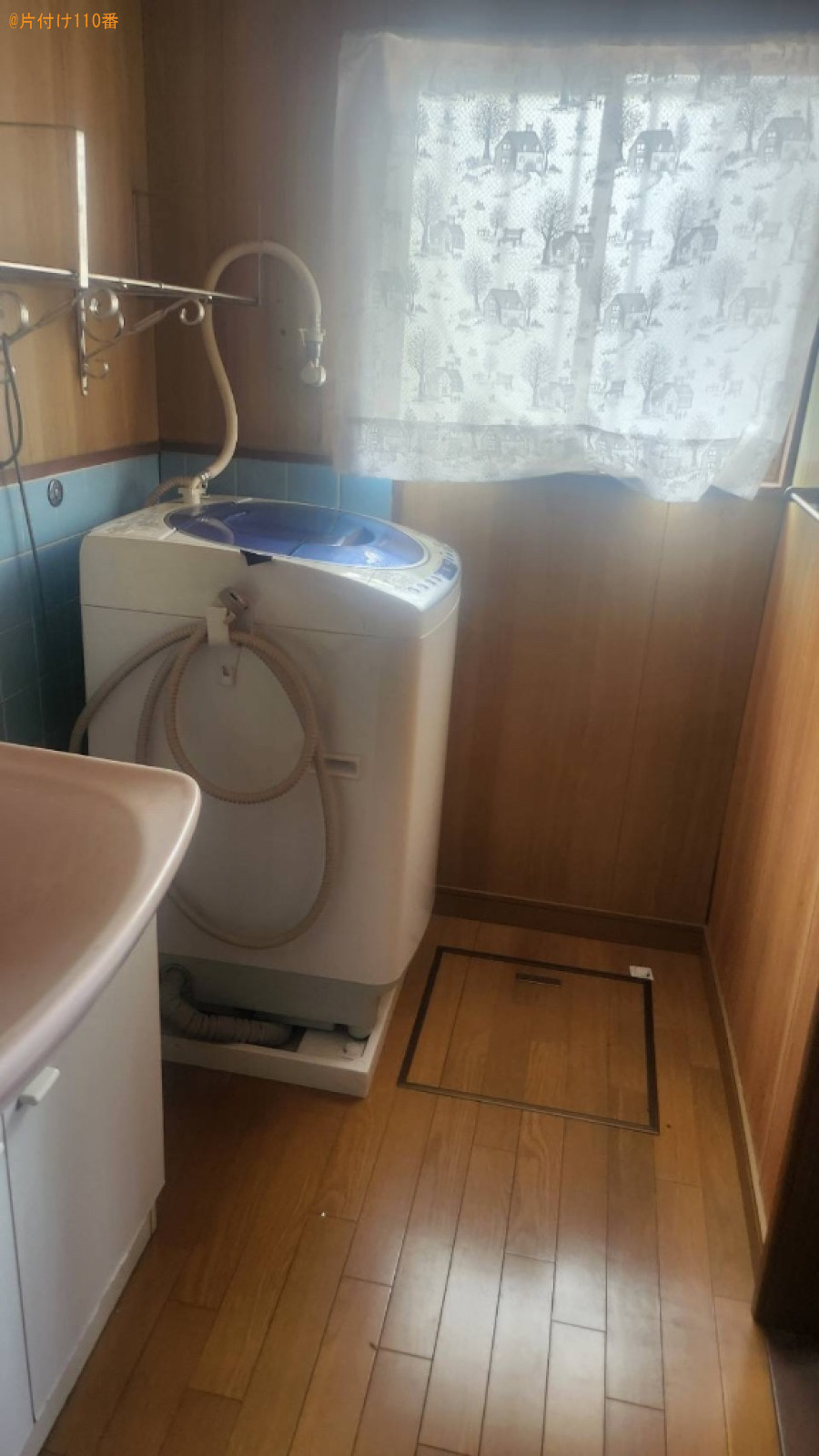 【福山市沼隈町】ローテーブル、石灯篭、洗濯機、スプレー缶等の回収