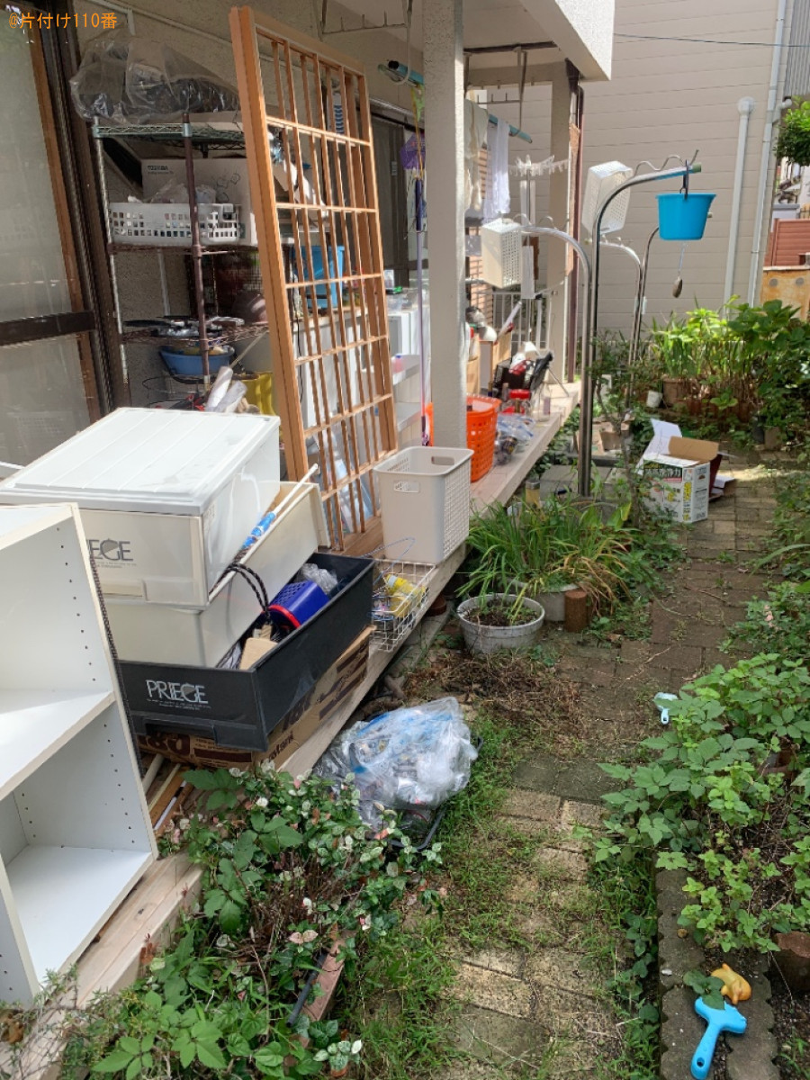 【福岡市西区】棚、衣類、陶器、カラーボックス、収納ケース等の回収