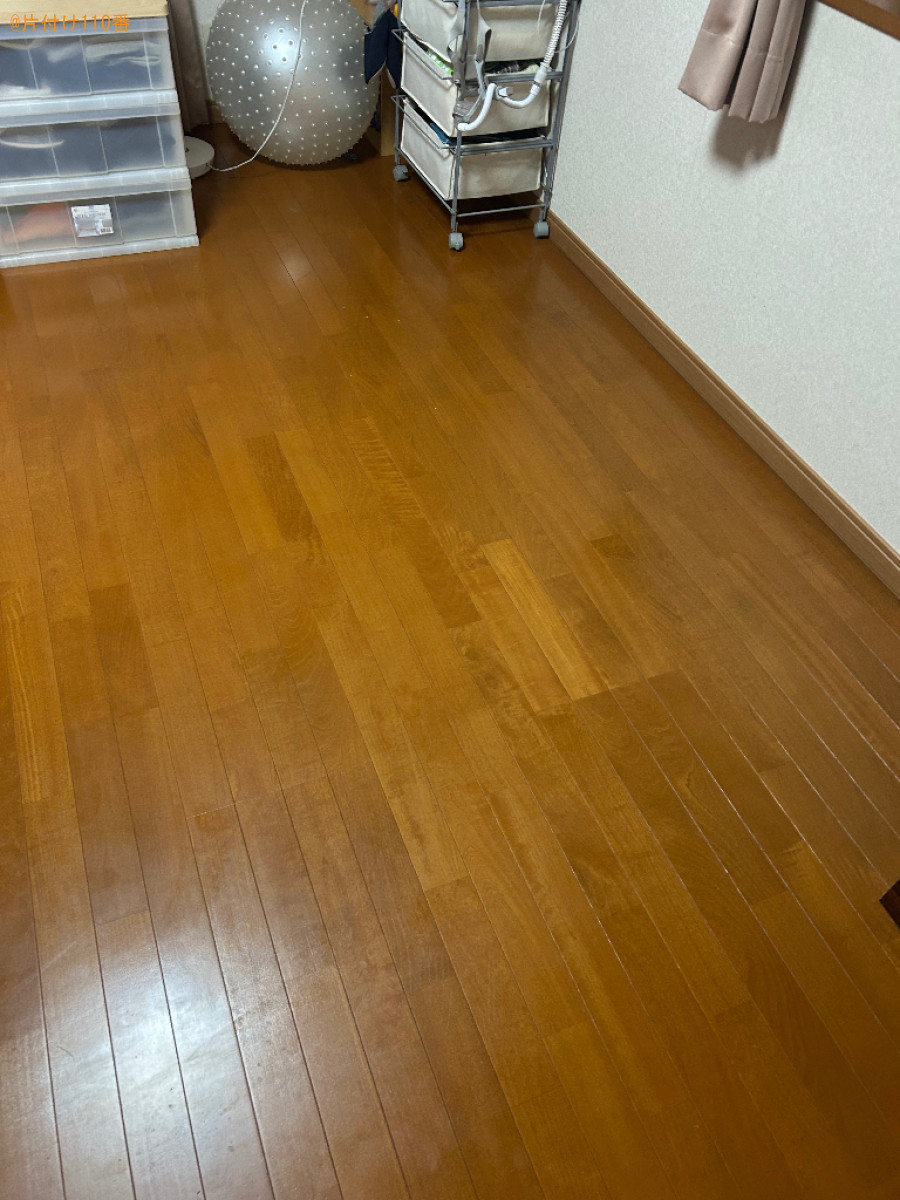 【甲府市】マットレス付きクイーンベッド、原付、PCデスク等の回収
