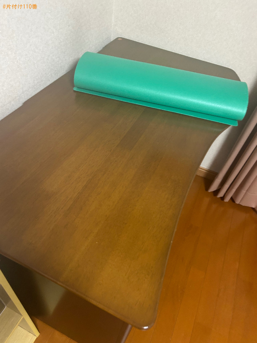 【甲府市】マットレス付きクイーンベッド、原付、PCデスク等の回収