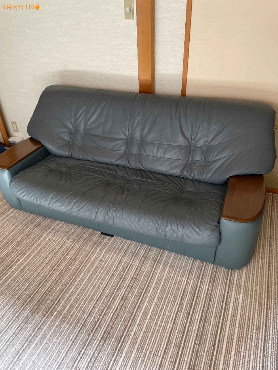 【弘前市】三人掛けソファー、棚の回収・処分ご依頼　お客様の声