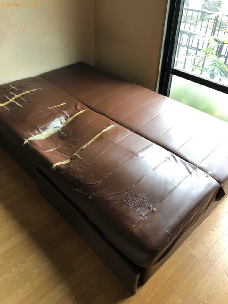 【取手市】ソファーの回収・処分ご依頼　お客様の声