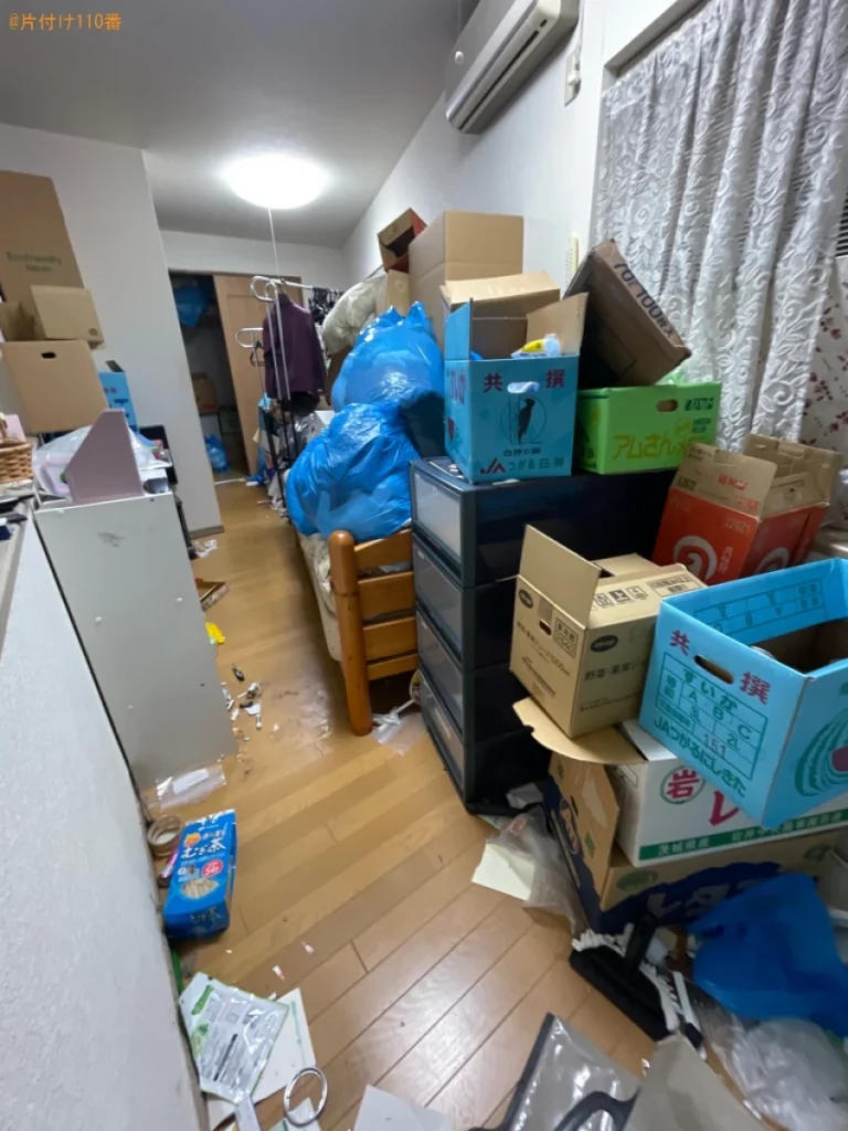 【青森市】ゴミ屋敷状態の家の不用品回収とハウスクリーニングご依頼