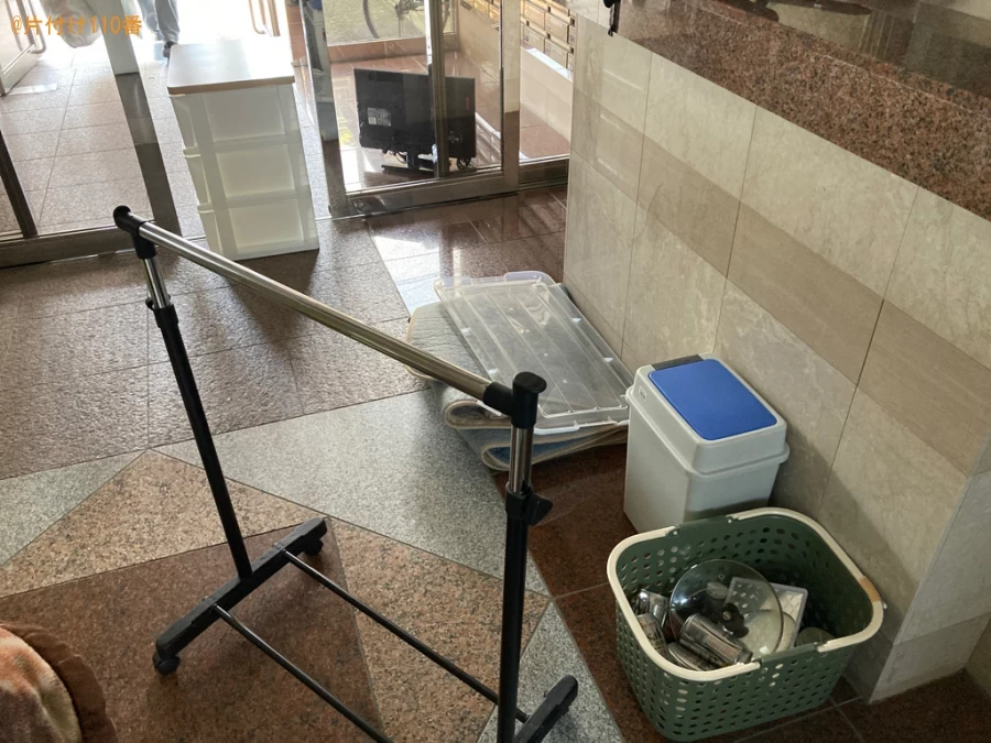 【鹿児島市松原町】洗濯機、電子レンジ、ハンガーラック等の回収