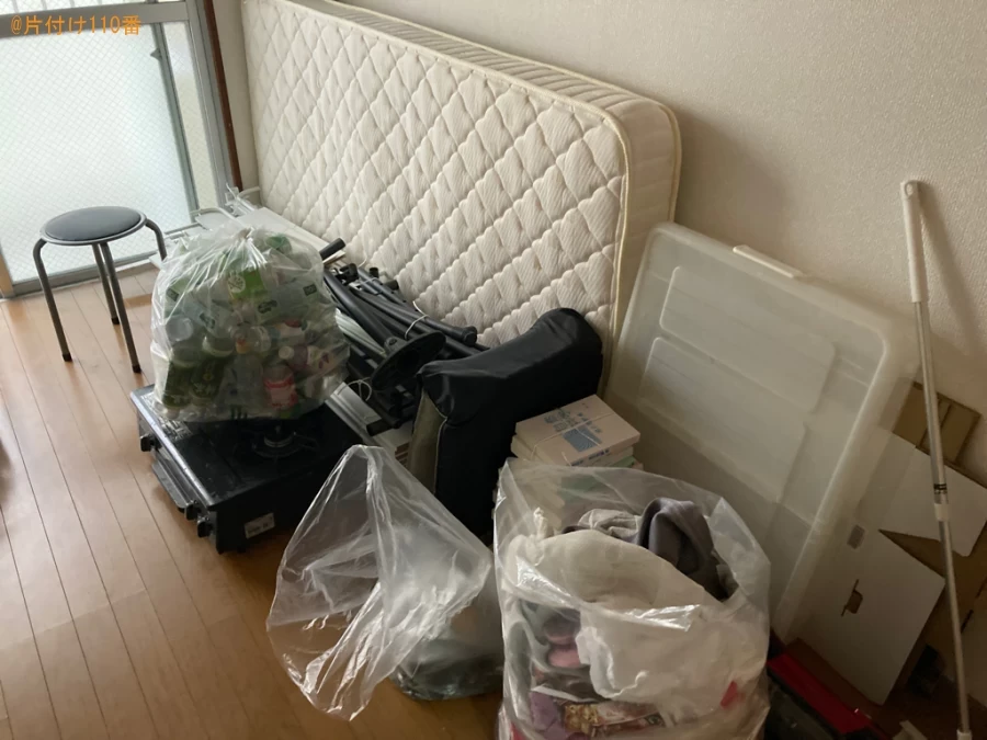 【鹿児島市】マットレス付きシングルベッド、洗濯機、冷蔵庫等の回収