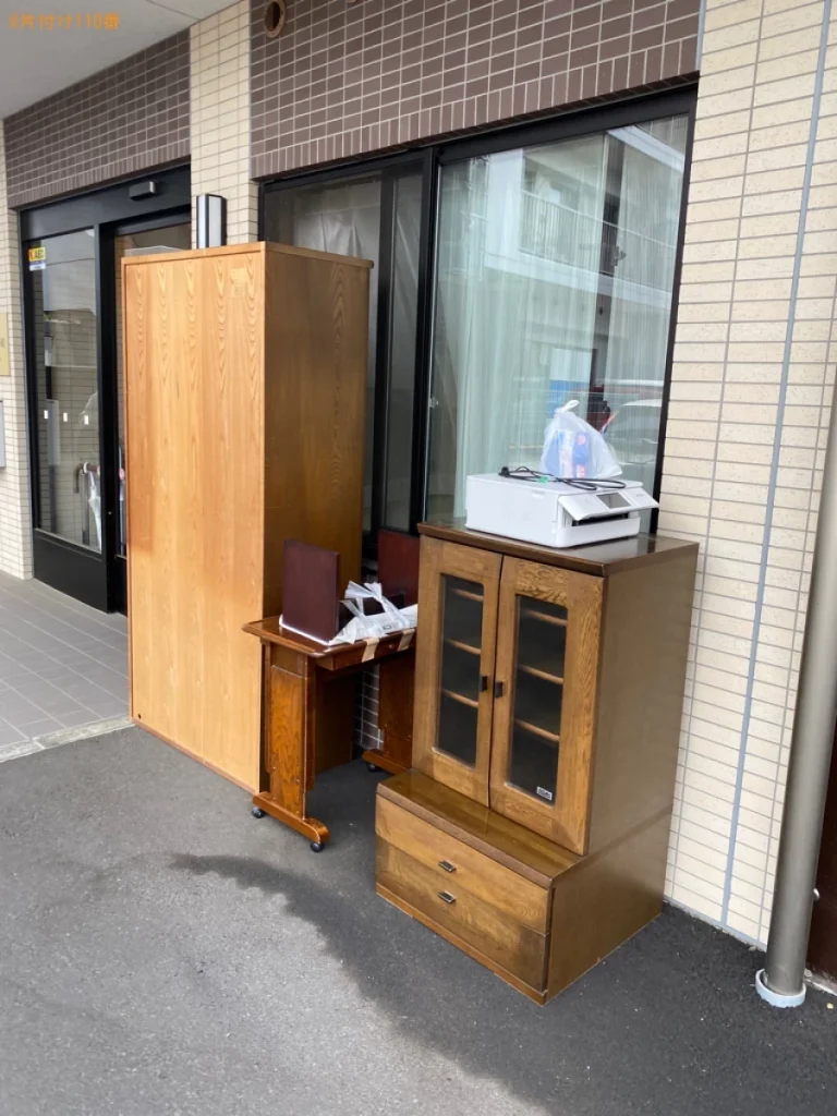 【川越市大手町】仏壇、食器棚、プリンター、仏具、衣類等の回収