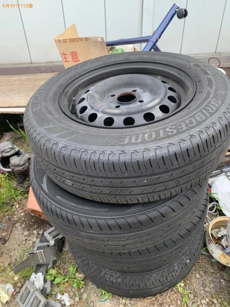 【玖珠郡玖珠町】ホイール付きタイヤの回収・処分ご依頼　お客様の声