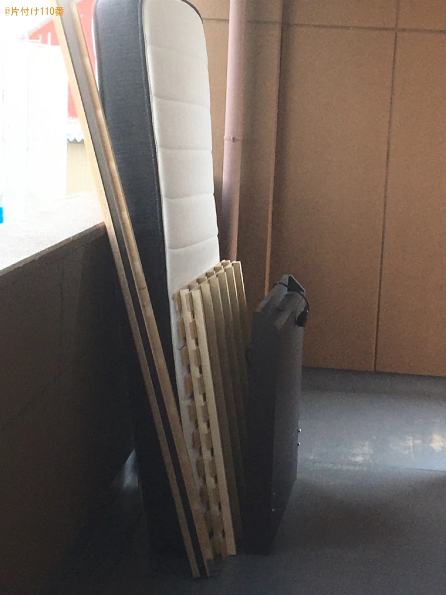 【岐阜市】マットレス付きシングルベッドの回収・処分ご依頼