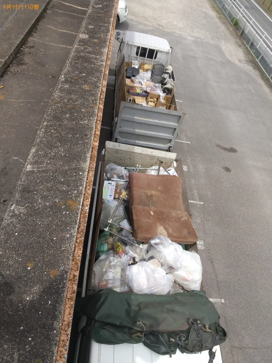 【福山市南手城町】ハンガーラック、一般ごみ等の回収・処分ご依頼