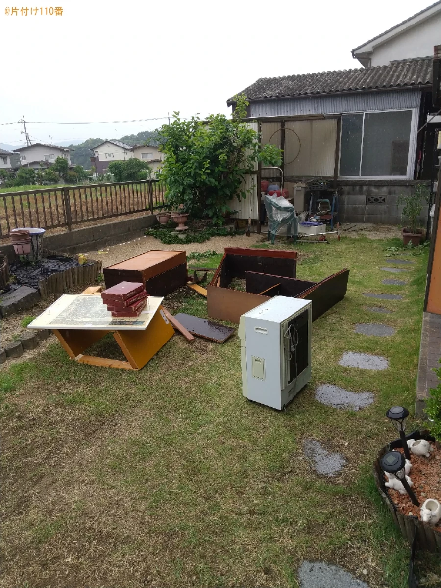 【福山市駅家町】本棚、台、家電等の回収・処分ご依頼　お客様の声