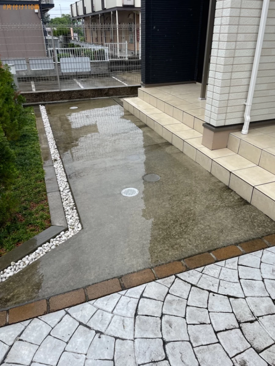 【豊田市田中町】マットレス付きセミダブルベッド、ラック等の回収