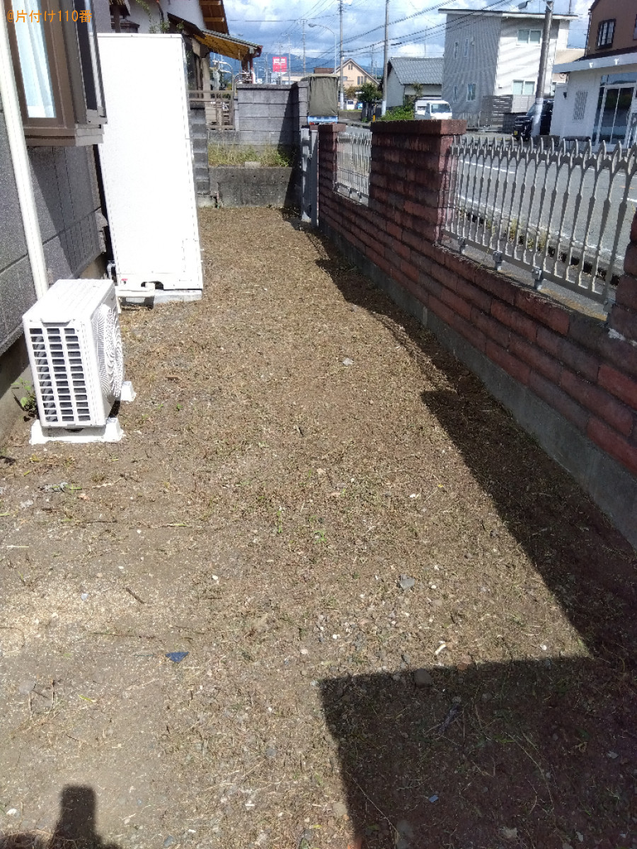 【富士市】草抜き作業ご依頼　お客様の声