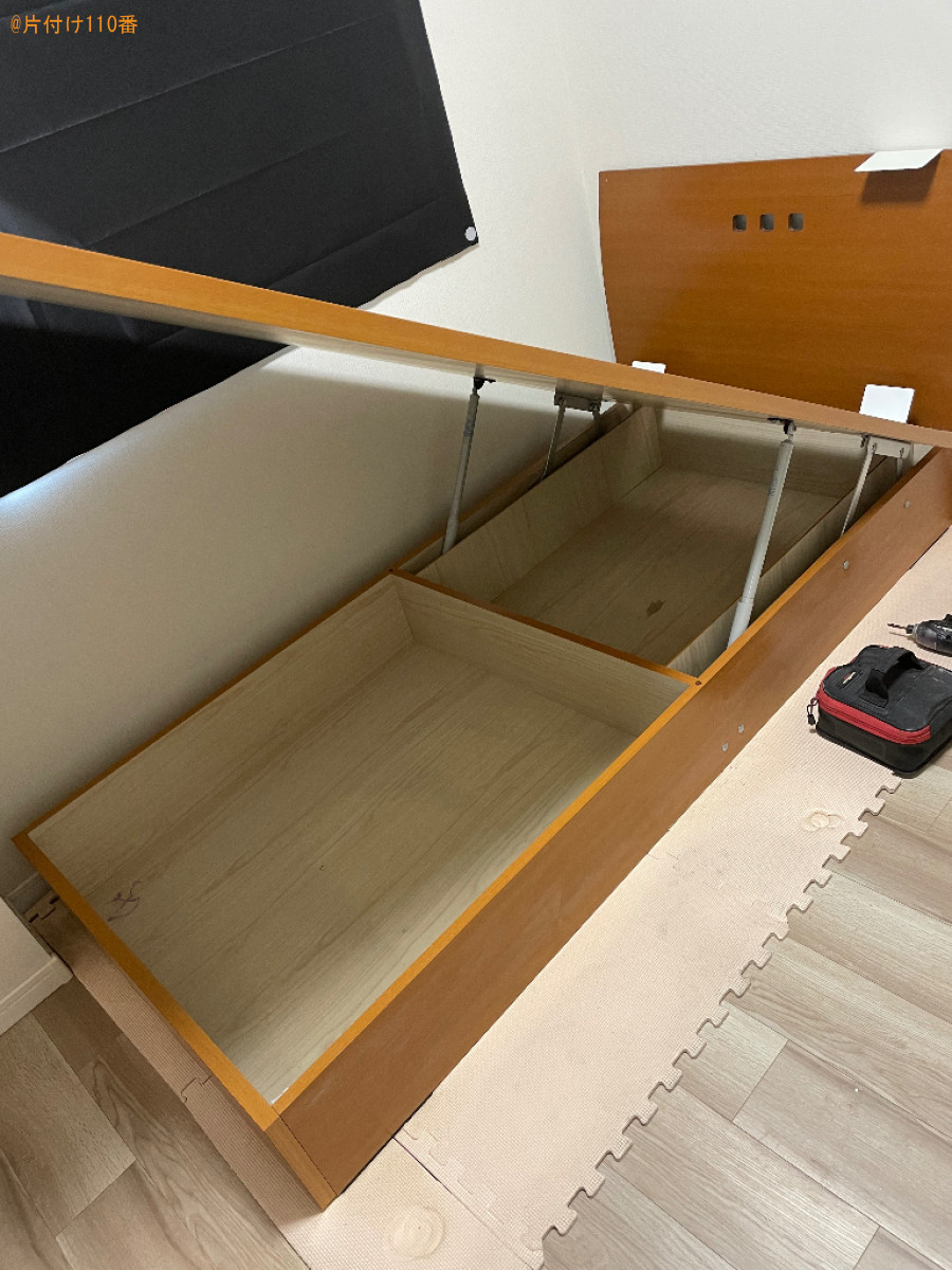 【浜松市中央区】マットレス付きシングルベッドの回収・処分ご依頼