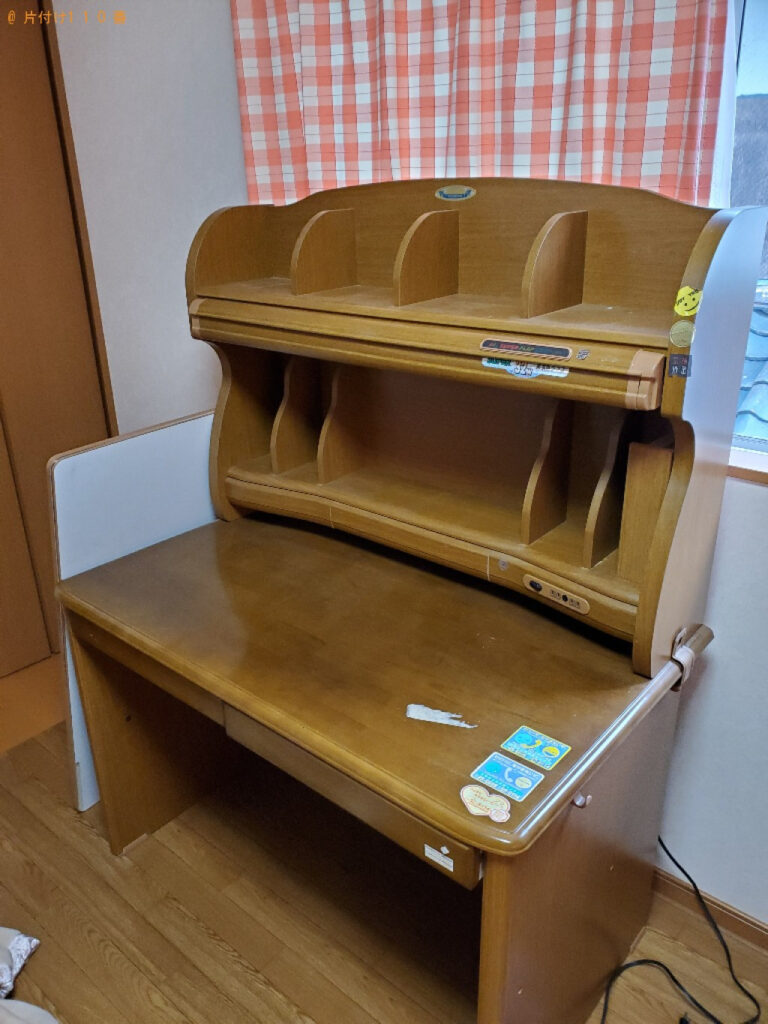 【鯖江市磯部町】学習机、本棚、本の回収・処分ご依頼　お客様の声