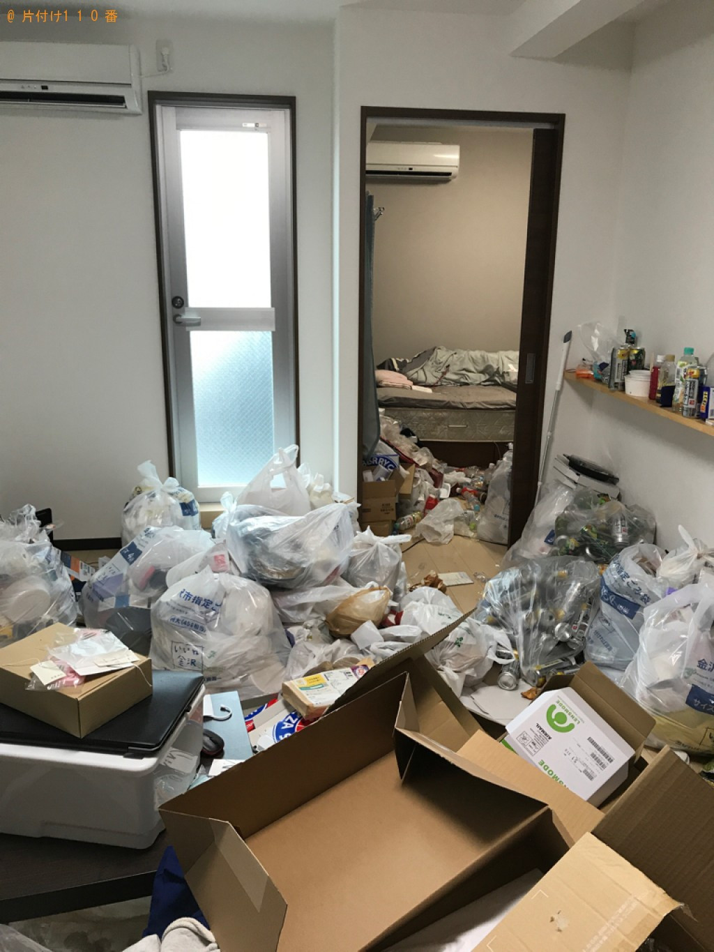 【金沢市尾張町】まとめていない一般ごみ等の回収・処分ご依頼