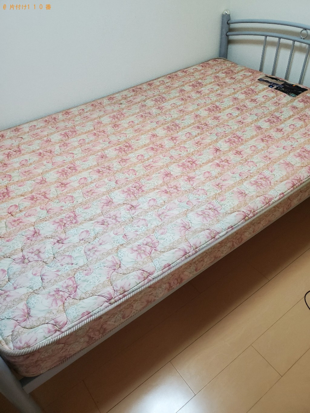 【福井市今市町】マットレス付きセミダブルベッドの回収・処分ご依頼