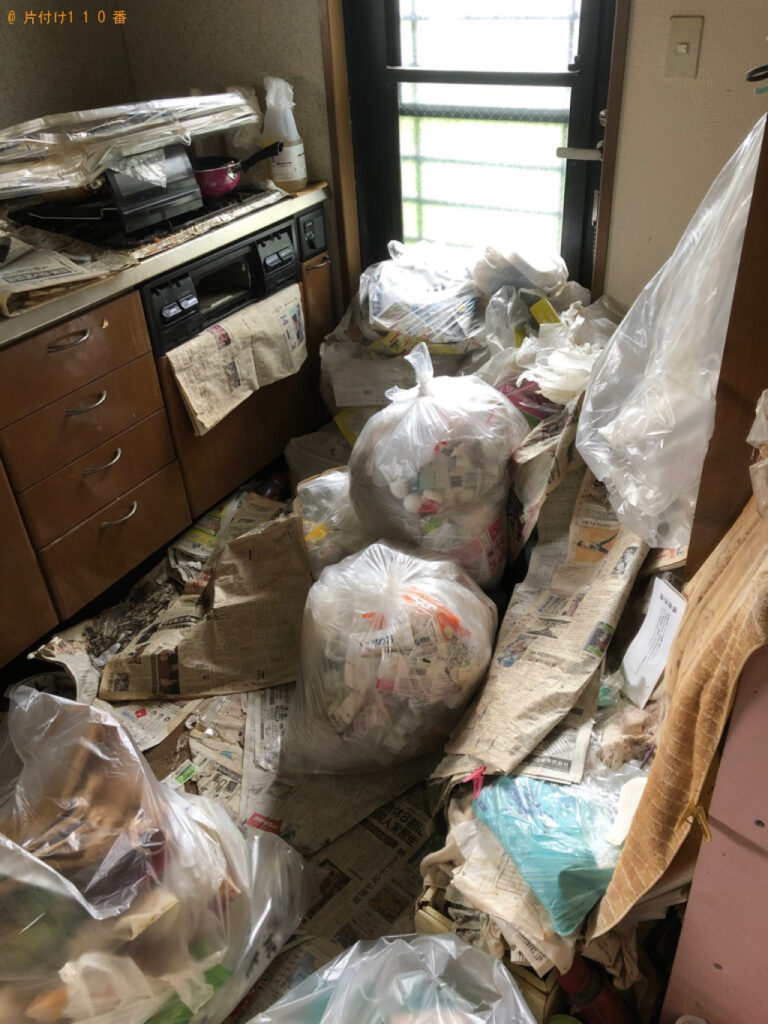 【大分市】台所にある一般ごみを袋詰めする作業ご依頼　お客様の声
