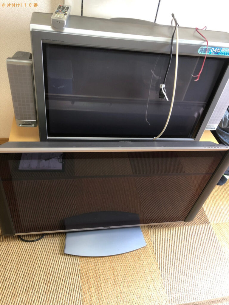 【堺市堺区】テレビ、テレビ台の回収・処分ご依頼　お客様の声