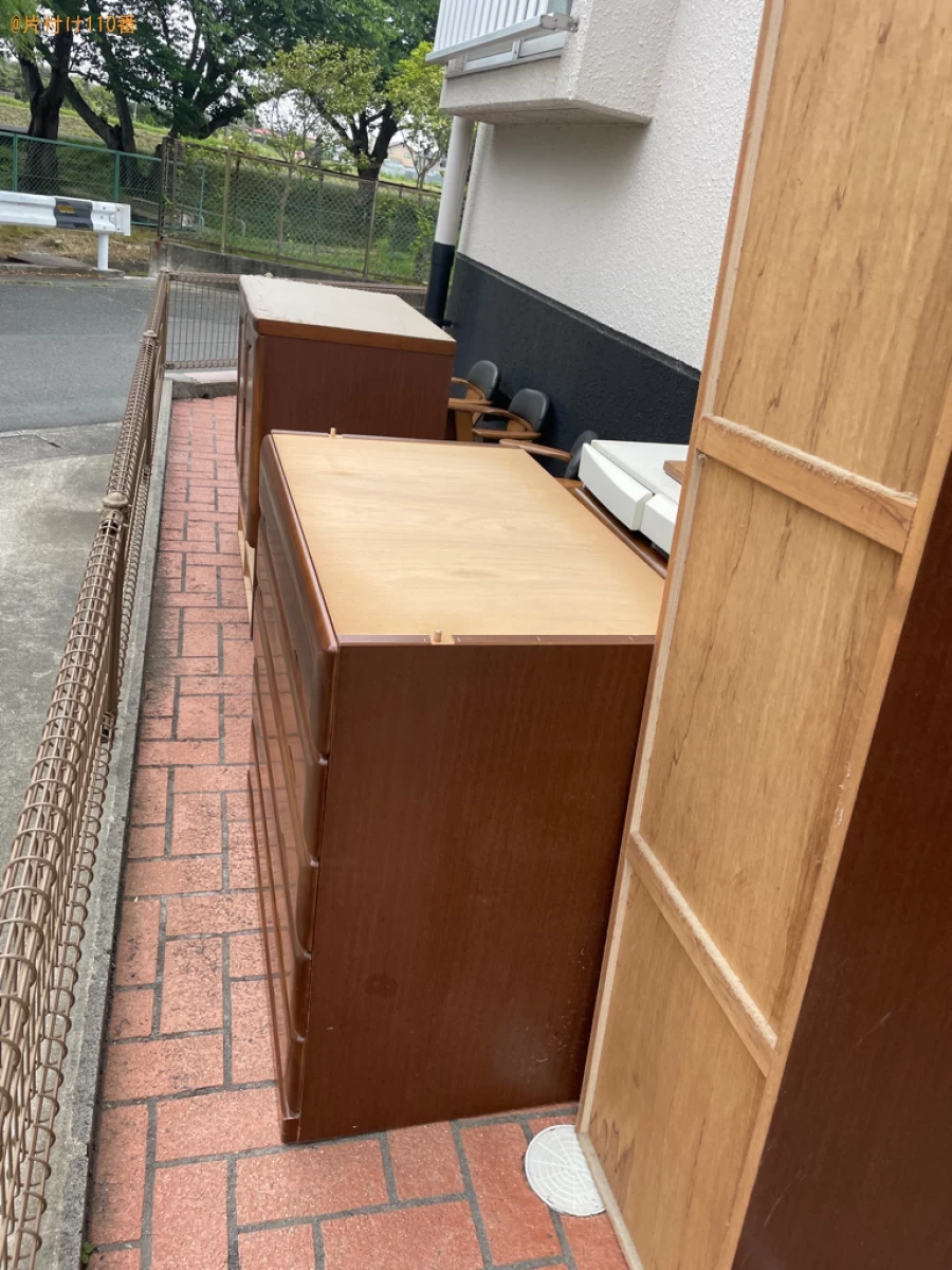 【浜松市東区】エアコン、食器棚、学習机、冷蔵庫、ラック等の回収